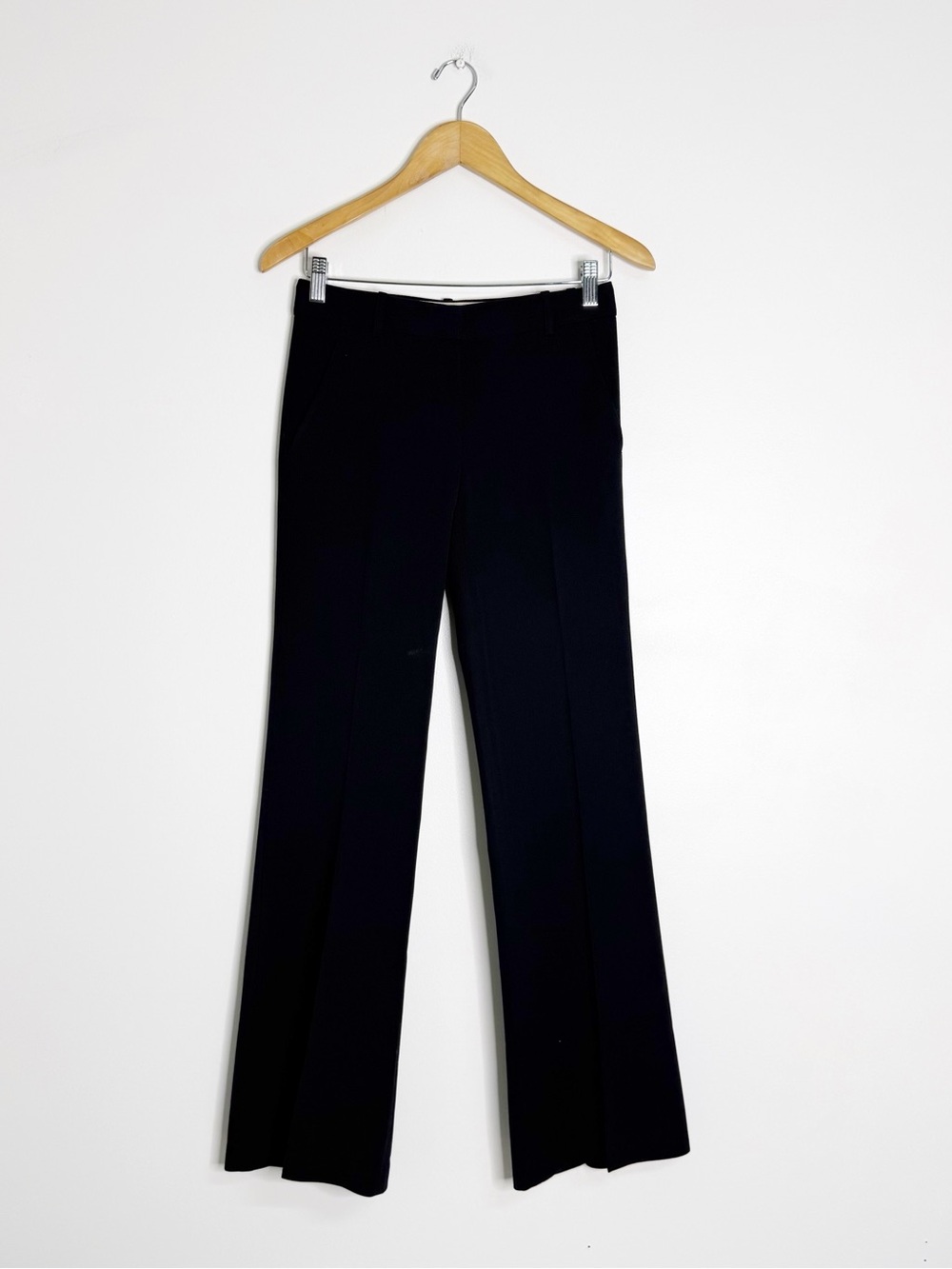 Theory Size 00 Navy Wool Blend Wide Leg Trouser Pants